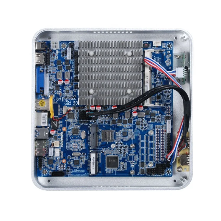 J1900 fanless box Mini PC  Barebone,Integrated Graphics Intel HD support full HD