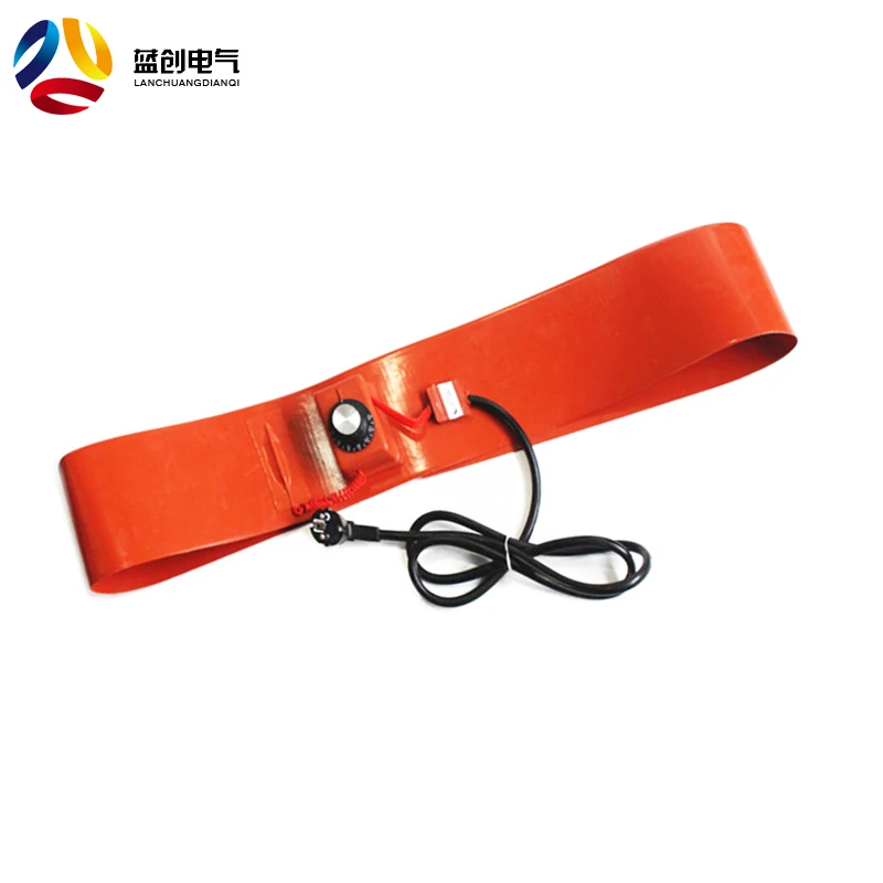 Air drum heating band 12V/240v silicone rubber film heater Silicone Belt Pipe Heater