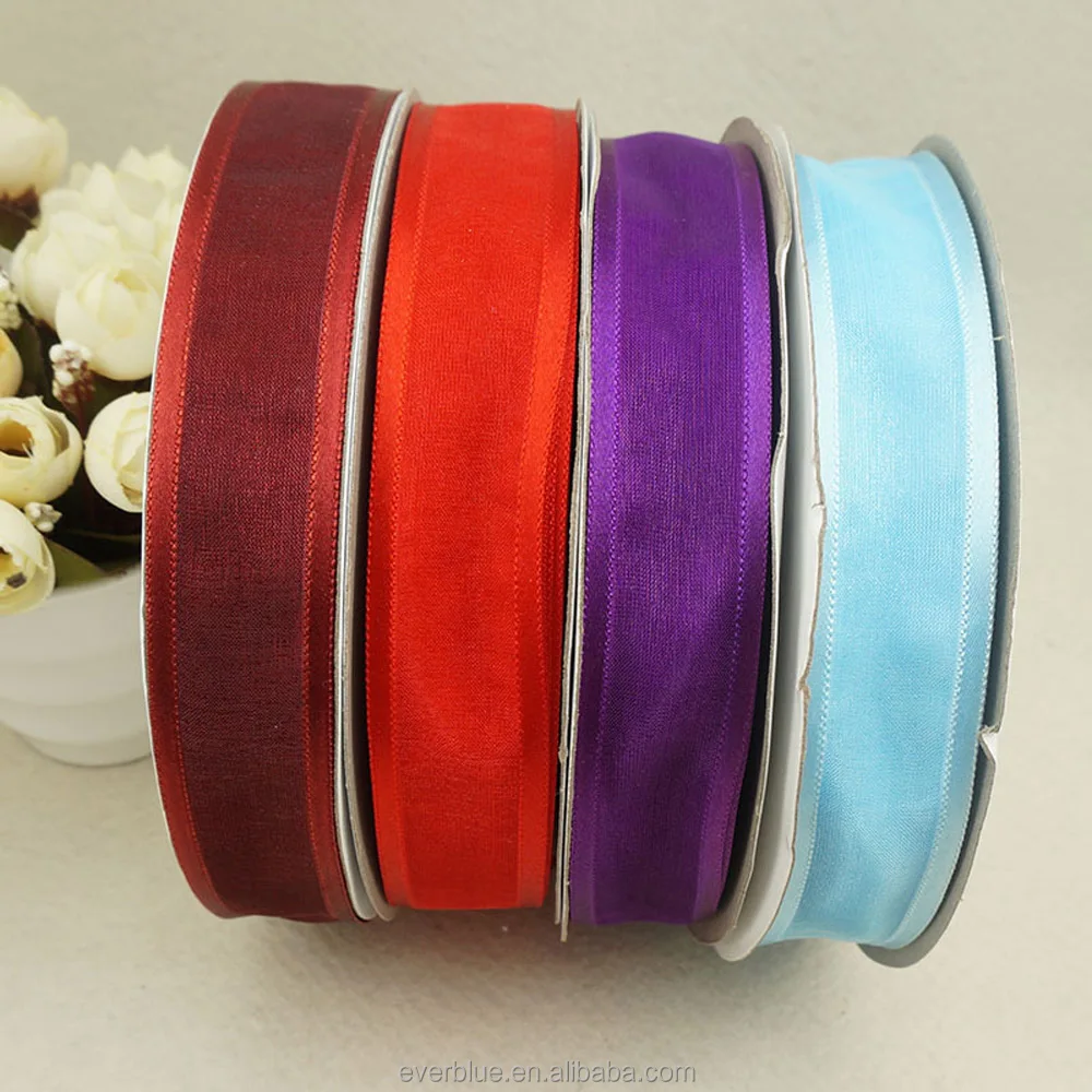 European standard organza ribbon with satin edge