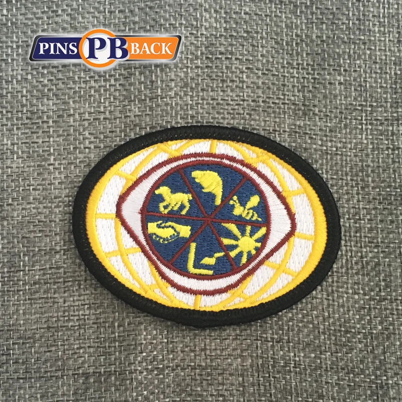 custom embroidery badges to OEM patch embroidery machine fabric patch custom design shape badge embroidery patch