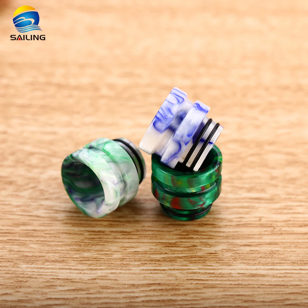 Wholesale Multicolored SS Gilding And Epoxy Resin 810 Drip Tips