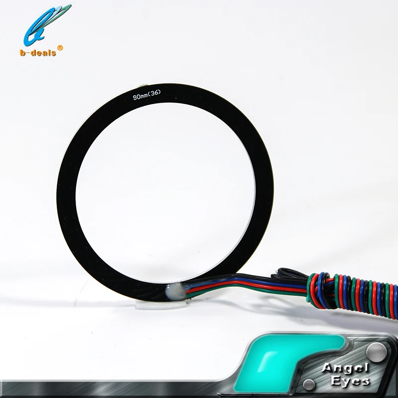 Fog light 80mm 90mm led rgb angel eyes halo rings for led fog lamp headlight