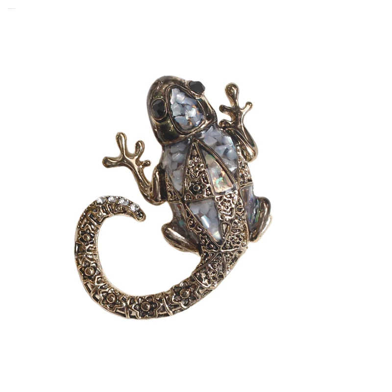 
Classic Insect Lizard Animal Shell Oil Band Brooch Pins Band for Women Girls or Kids 