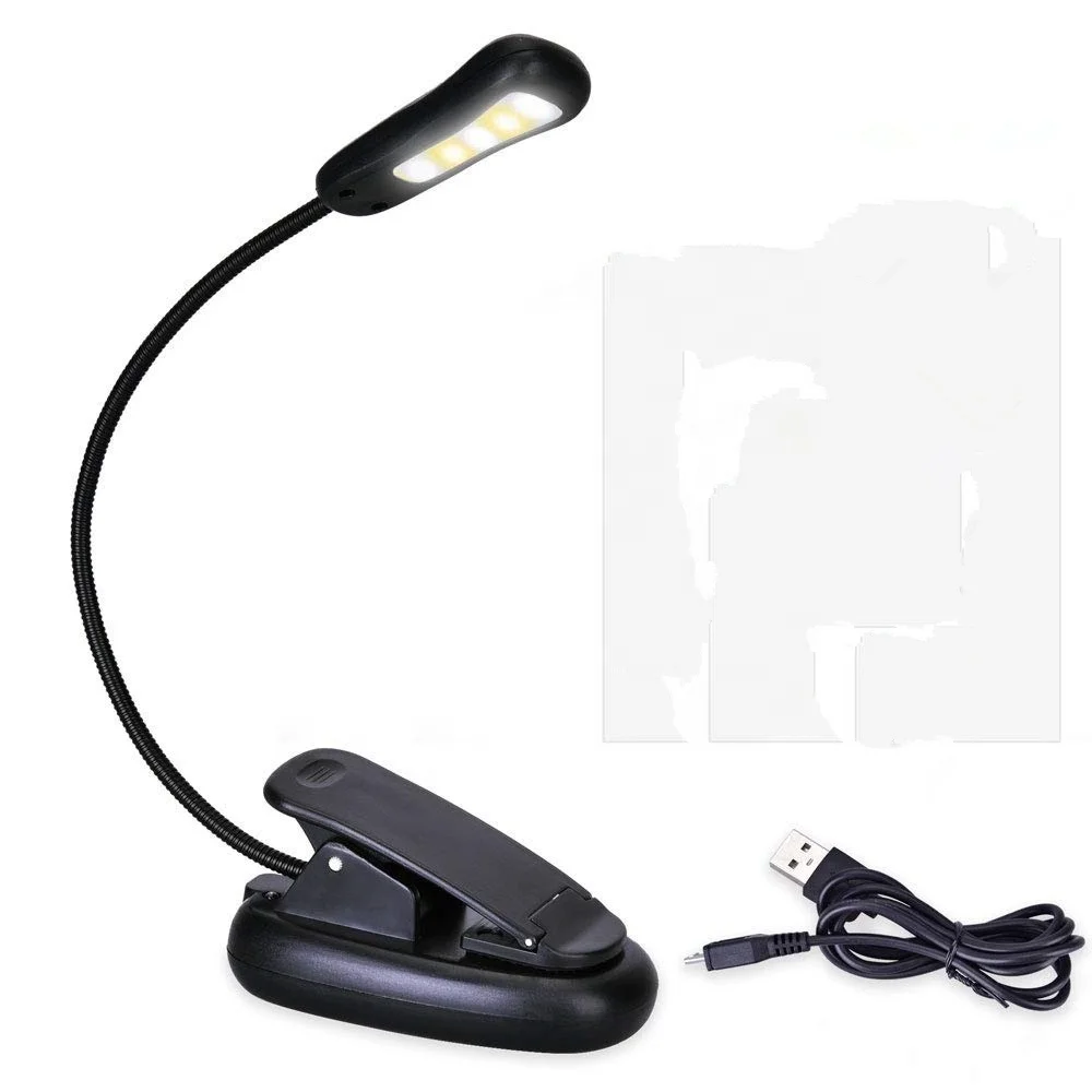 
Clip on Book Lamp 3 Colors x3 Levels Eye Care Reading Up to 60 Hours Rechargeable Book Light for Bookworms 