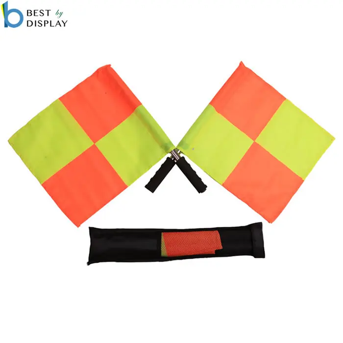 Custom foam handle football soccer referee lineman flags
