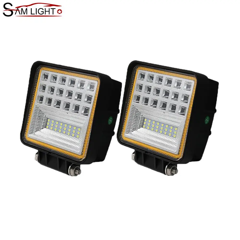 
Оптовая продажа, водонепроницаемый комбинированный луч, супер яркий внедорожник 4x4 6500K, 4,3 дюйма, лм, дневные ходовые огни, 63 Вт, светодиодная Рабочая лампа 