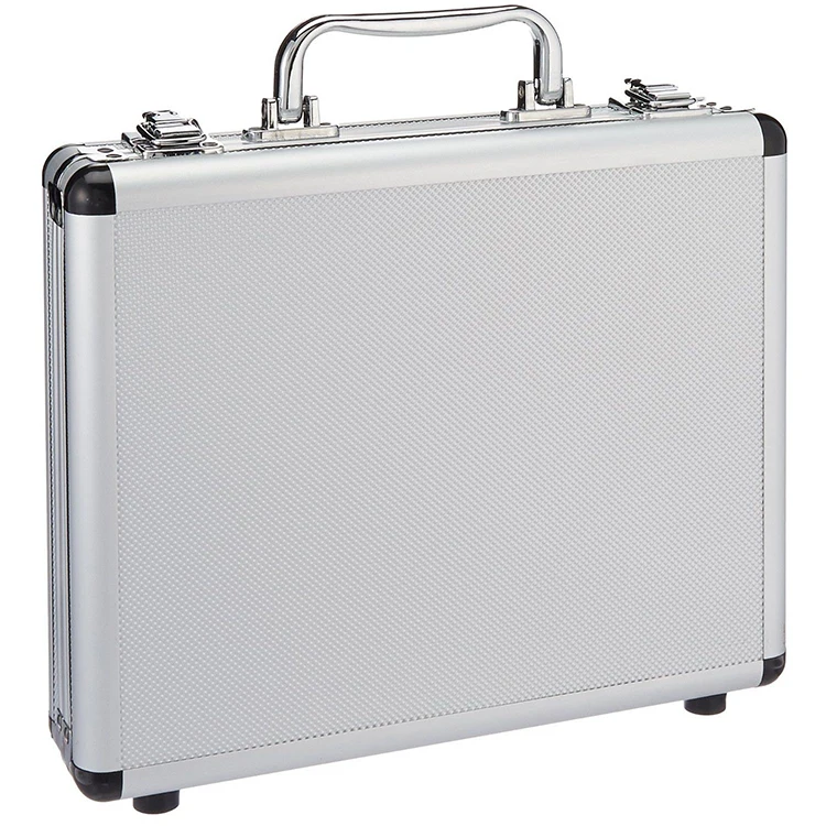 Простой мужской Алюминиевый металлический портфель для ноутбука ручной работы