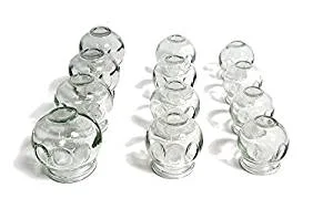 
OCELL Thick Glass Fire Cupping Hijama for Body Health Set 