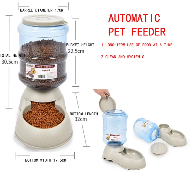 2020 New Smart Wifi Remote Control Pet Feeder Microchip Automatic Dog Pet Bowls Food Feeder White Animals OEM Steel