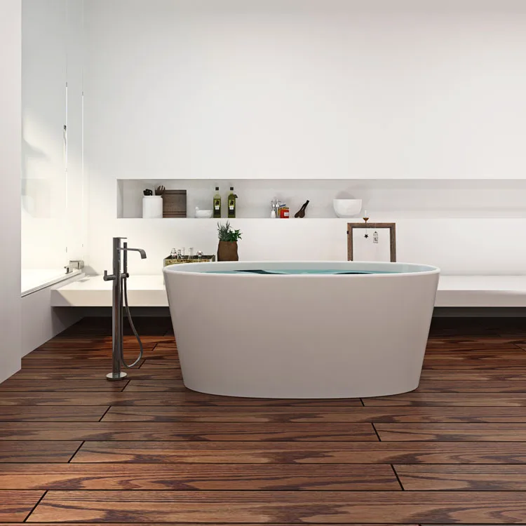 SM-8602 Latest Design Stone Bathtub, Oval FreeStanding Seabridge Bathing