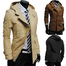 Moderný pánsky kabát s kapucňou z Aliexpress