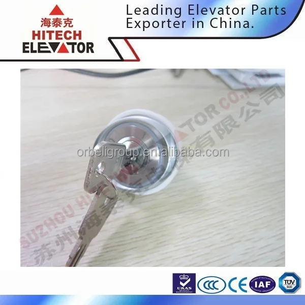 Push button key switch reset elevator BA540