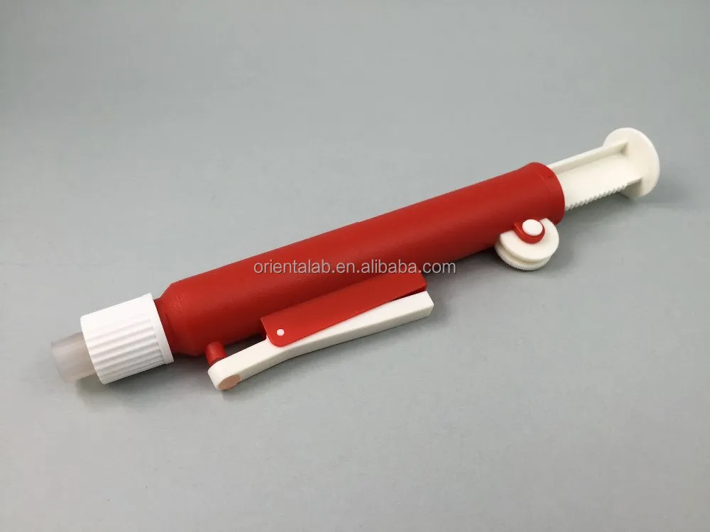 25ml plastic red pipette pump