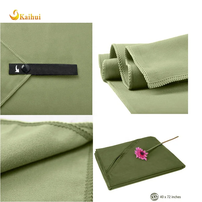 Ultra Compact Microfiber Towel Suitable for Camping, Gym, Beach, Swimming, Backpacking