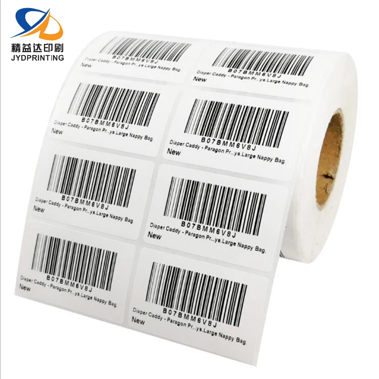 2019 New Barcode Label Sticker Roll Custom Anti-Counterfeiting Aluminium Barcode Metal Label Manufacture Barcode Label