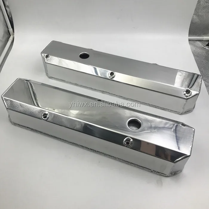 Chrysler Small Block Fabricated chrome valve covers engine