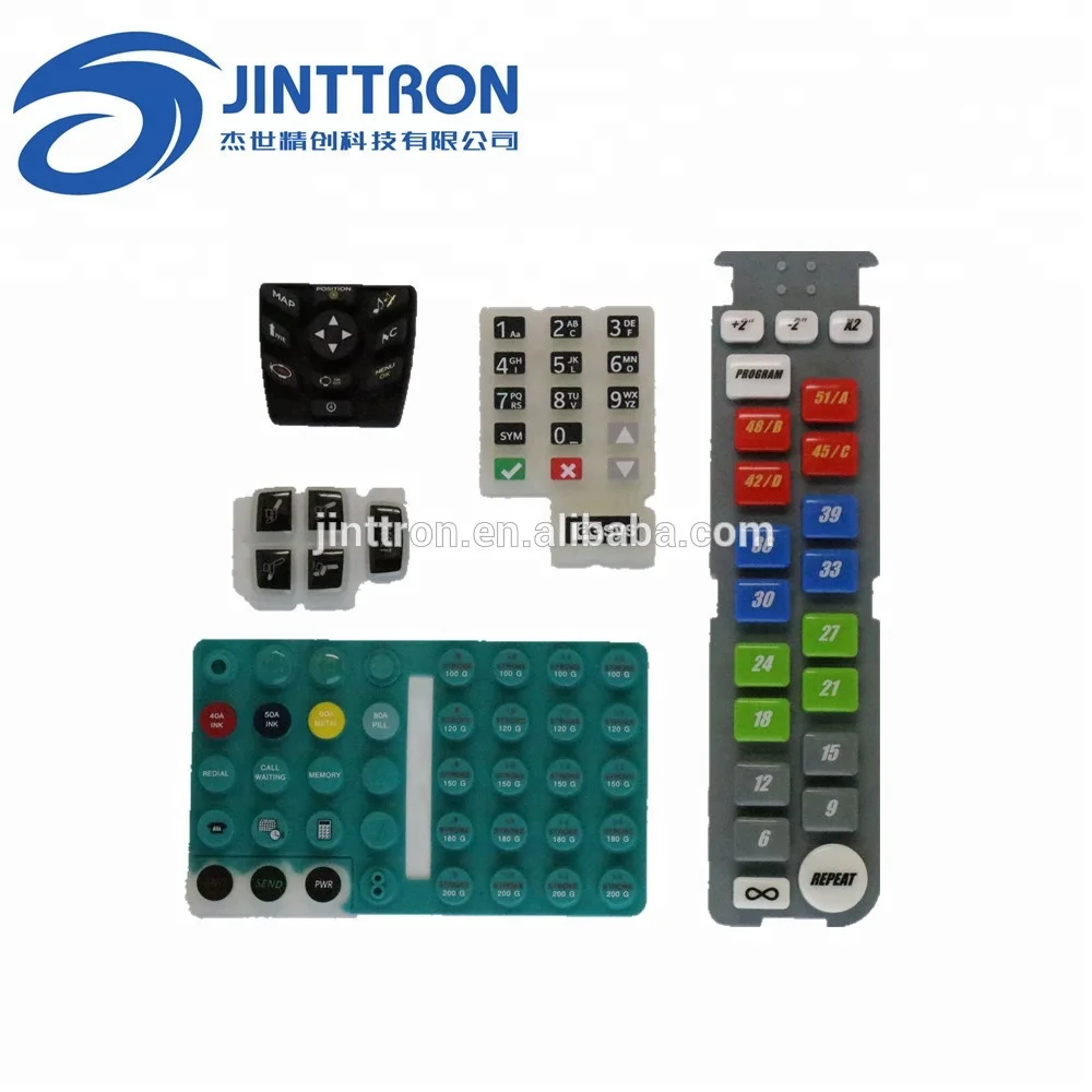 
All shapes and colors soft silicon rubber keypad products with low price 