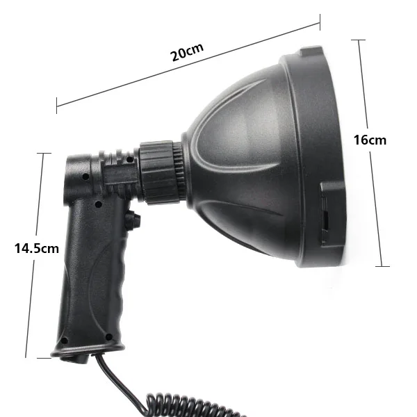 Large reflector 170mm 12V LED Hunting Spotlight 45W led handheld marine searchlight