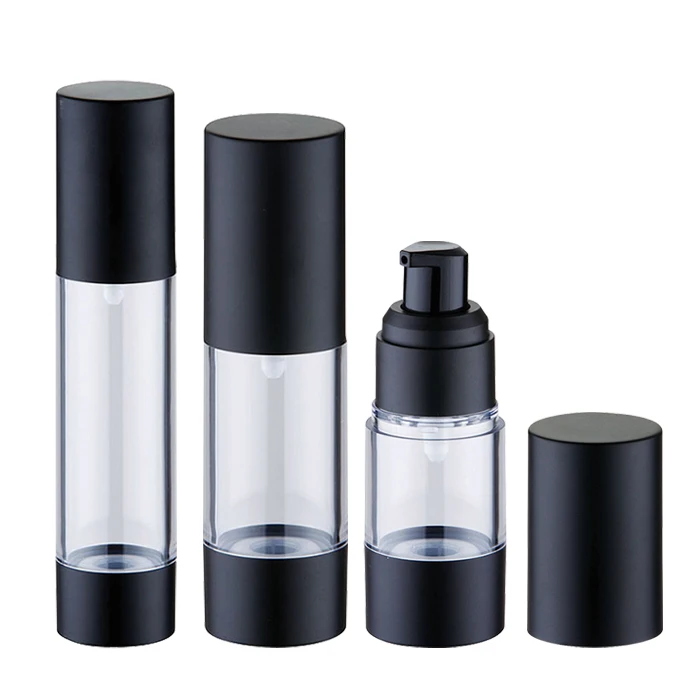 Economical personal care packaging custom design wholesale 15ml 30ml cosmetic airless bottle,high quality airless vacuum bottles