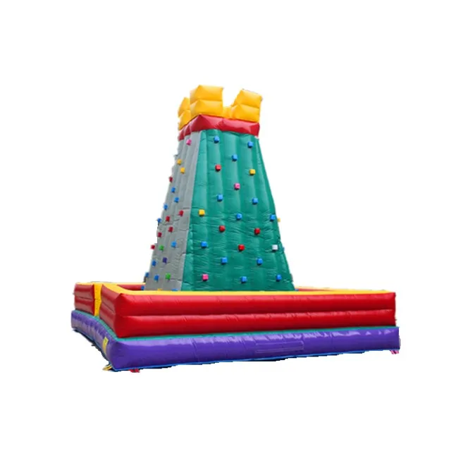Low price air rock mountain inflatable climbing wall sports games for sale