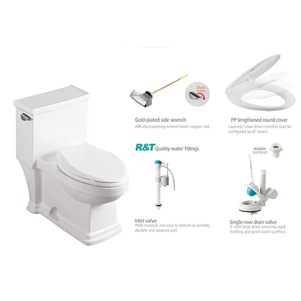 Washdown Floor Mounted Siphonic Flushing One Piece Composting Toilet Waterless