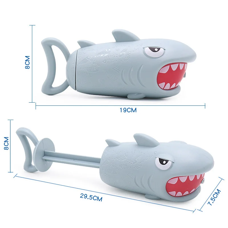 outdoor summer toy shark plastic toy water gun toy