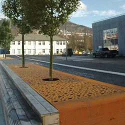 Corten Steel Tree Guard / Metal Grids for Around Tree