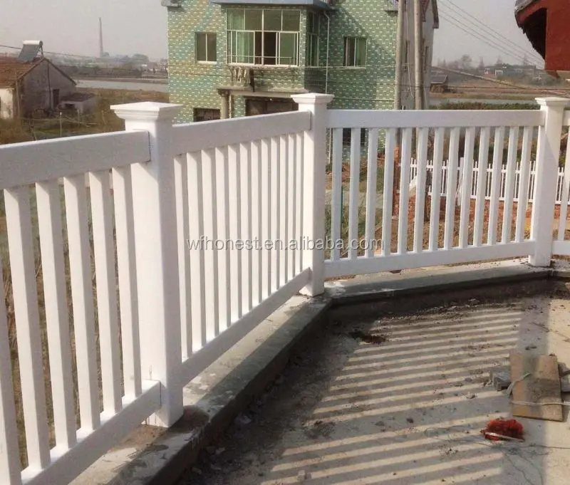 
Cheap PVC coated steel balcony guardrail Cost effective Plastic Steel fence pvc steel boundary fence 