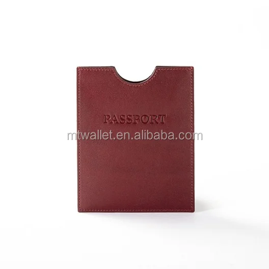 OEM ODM Custom Fashion Design Passport Holder Custom Journal Travel Passport Sleeve Leather Passport Holder