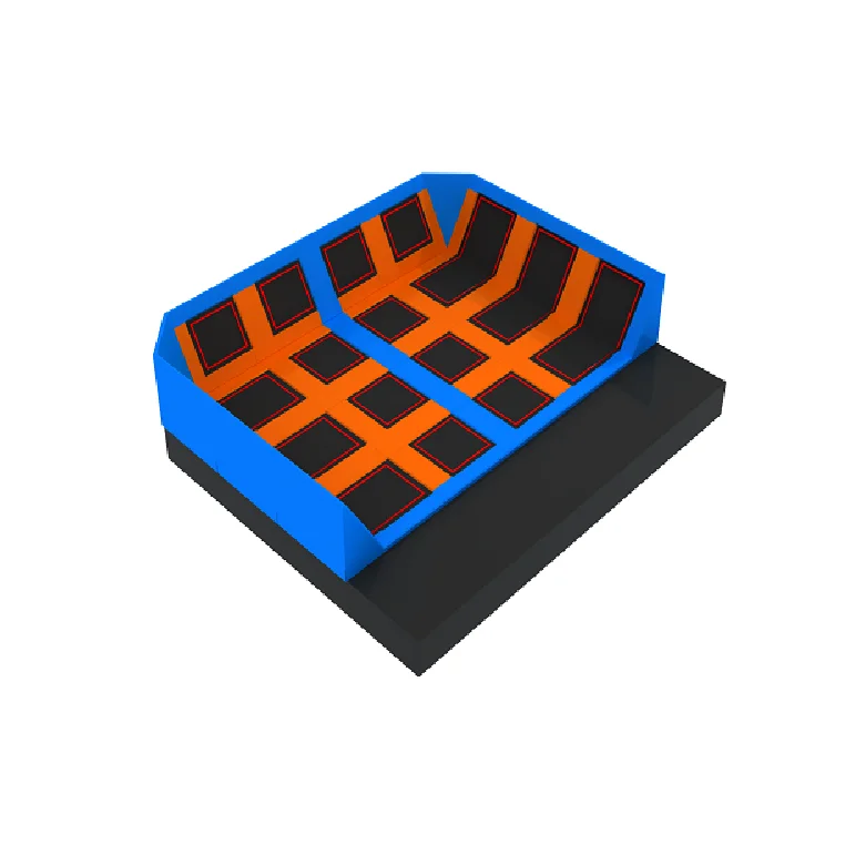 New Soft indoor or outdoor amusement trampoline park with jump bungee bed