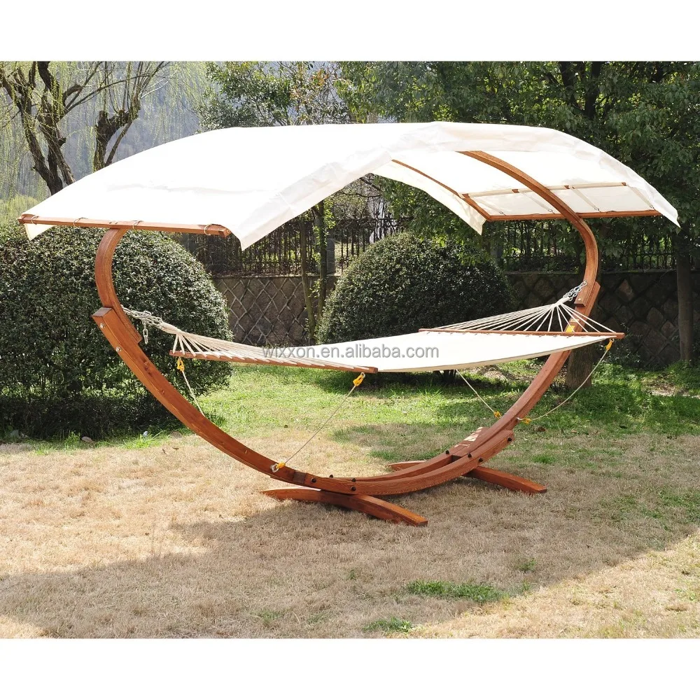 
KD Design Garden Wooden Patio Hanging Foot Hammock 
