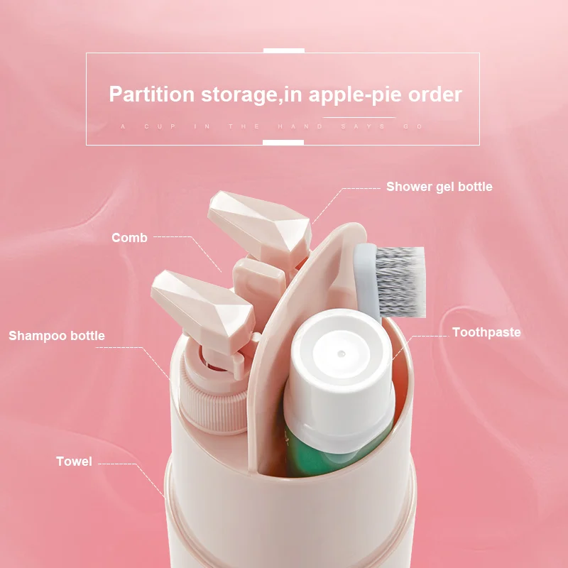 Multifunction mouth mug travel toiletry storage cup set tooth mug plastic washing cup