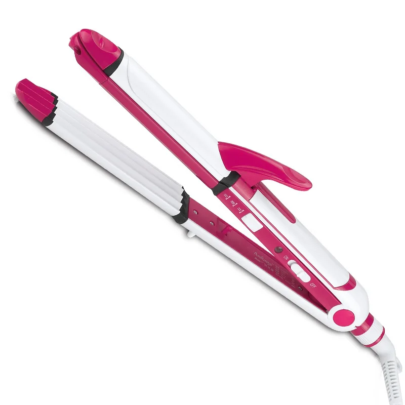 
WOW ST3303 straightener and curler 2 in 1 flat iron Ceramic electric Hair straightener Curling 