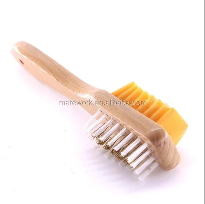 
High Quality Clean Double Suede Rubber Shoe Brush 
