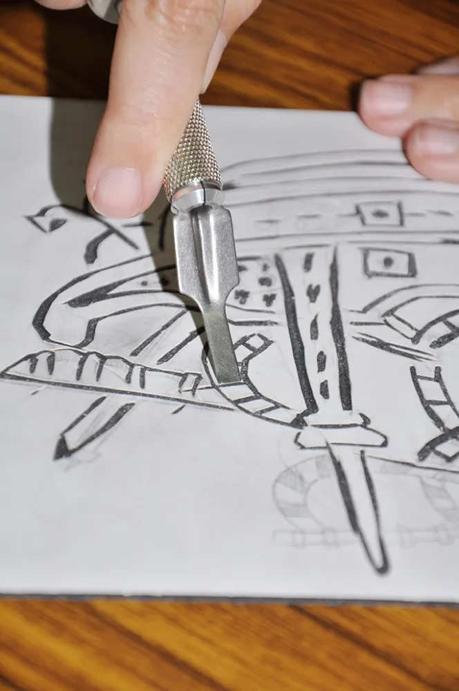 Taiwan art craft tool supply Engraving Tool Set - Art knife Hobby knife