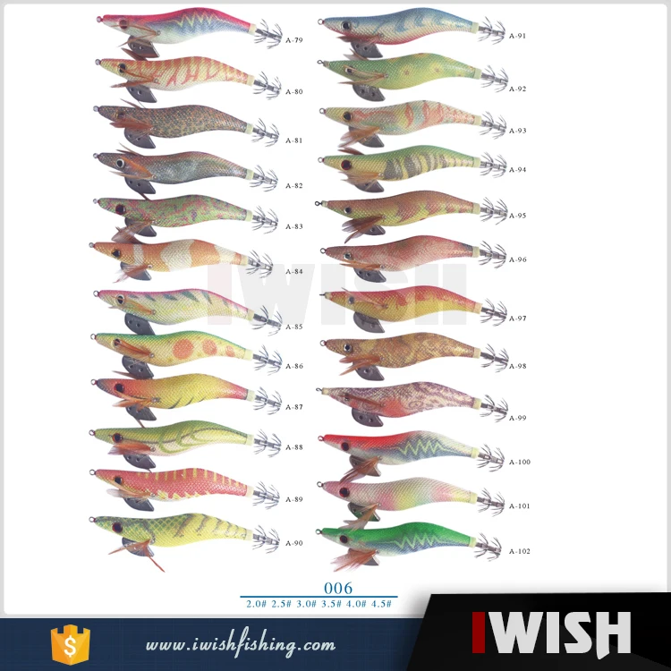 Handmade South Korea OEM Color And Luminous Squid Fishing Lure