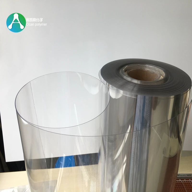 High density polyester based thermoforming transparent clear BOPET film plastic pet roll for blister