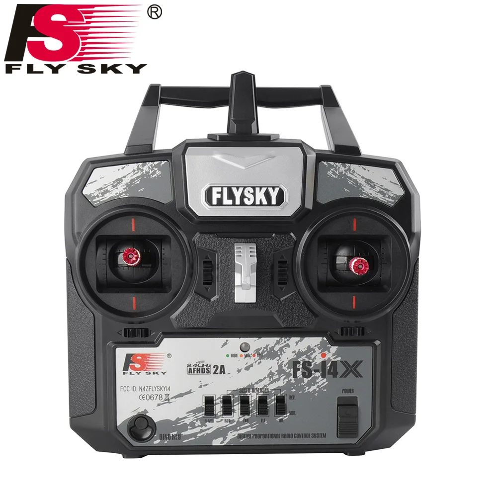 QA034 FlySky FS-i4X 2,4G 4ch RC передатчик контроллер + FS-A6 приемник для RC вертолета самолета квадрокоптера планера