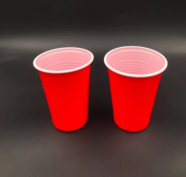 Biodegradable Cornstarch Red Plastic Disposable Cup