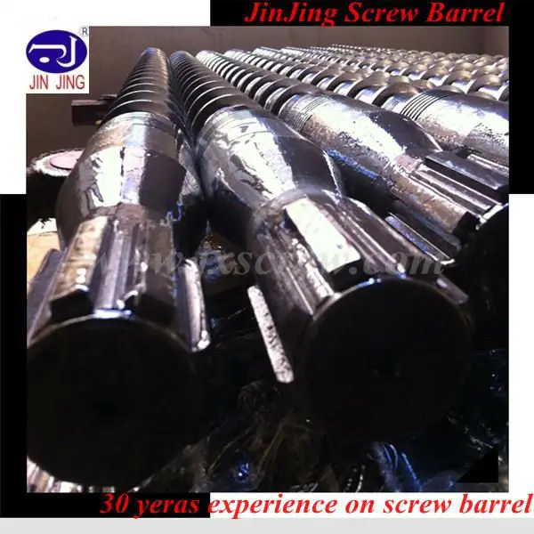 screw and barrel for plastic extruder machines