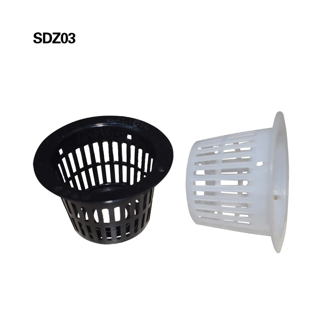 Good Quality Hydroponics Growing Slotted Mesh Plastic Net Pot