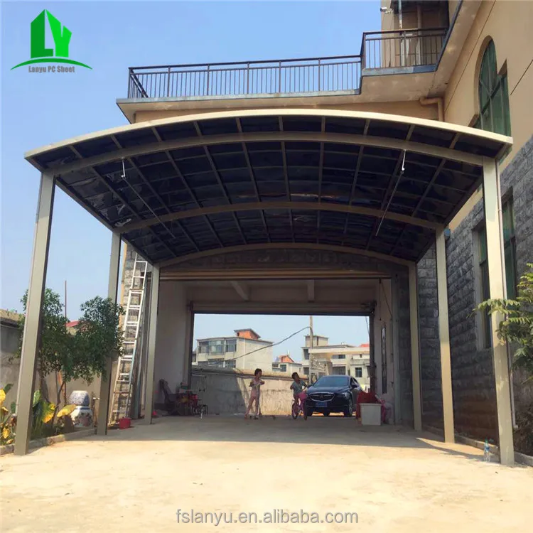 Retractable Double Door Automatic Carport Car Parking Aluminum Metal Carport