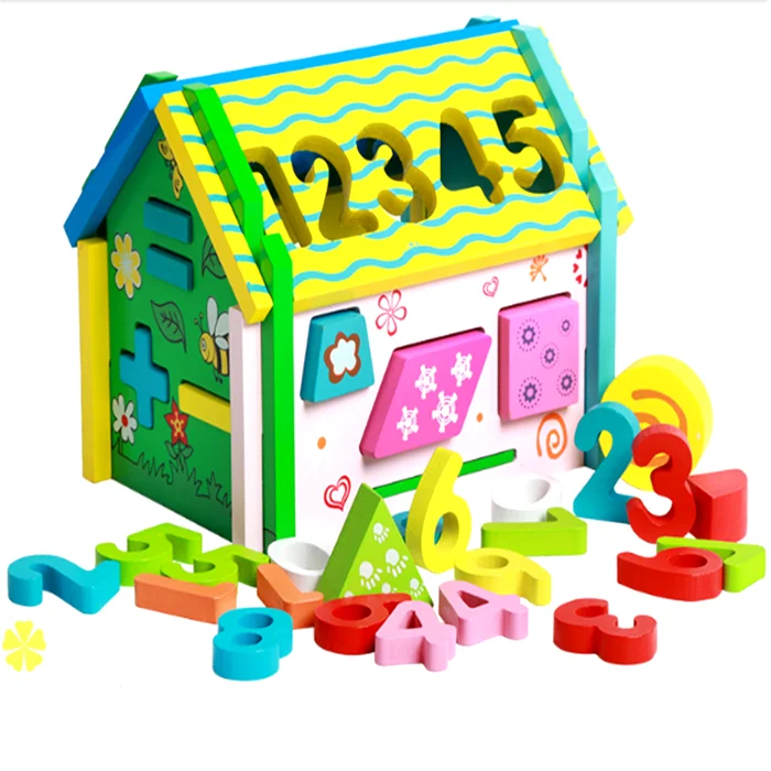 Wooden kids Assembling educational DIY Toys Wisdom House