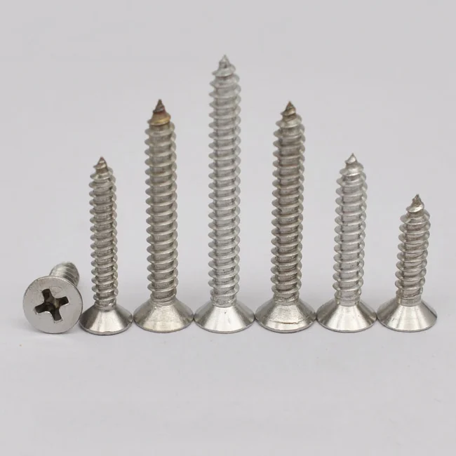 Phillips stainless steel countersunk flat head self tapping Screw drilling screw M3
