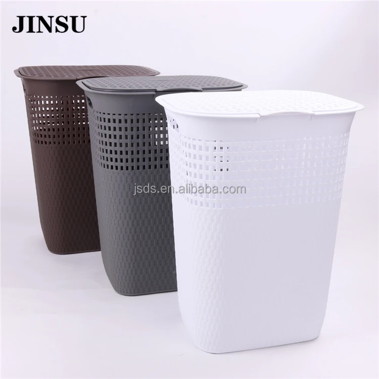 Plastic Laundry Basket Plastic Storage Basket Dirty Clothes Hampers with Handles Bathroom Clothes Storage Box
