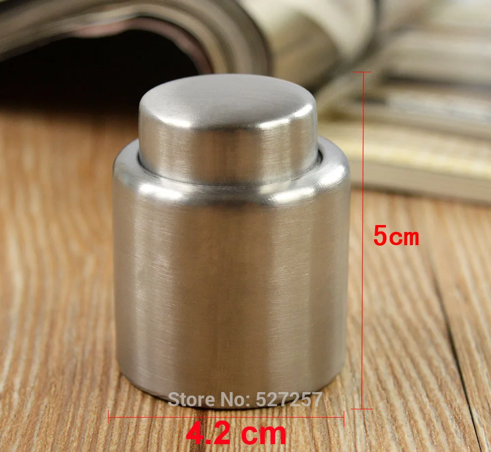 Stainless steel household restaurant wine bottle stopper keep fresh red wine bottle cork for promotion