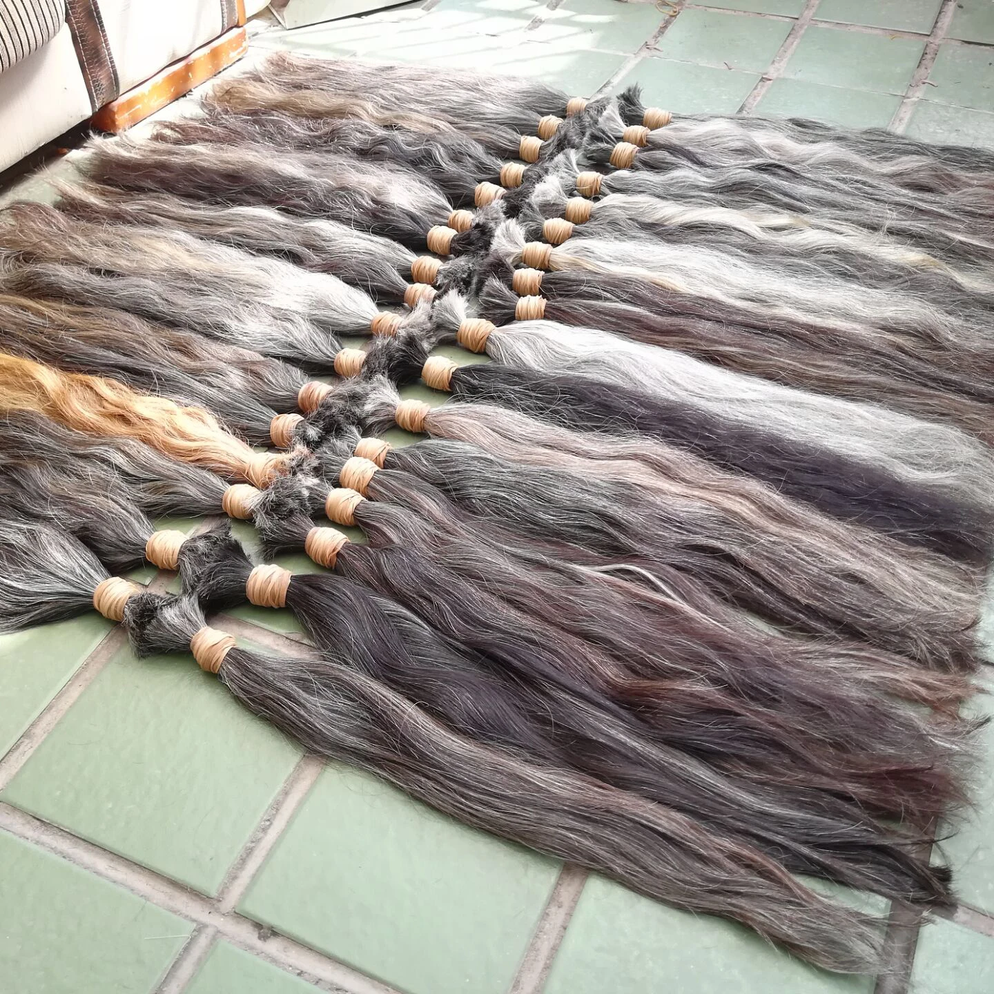 large stock natural hair virgin slavic hair bulk
