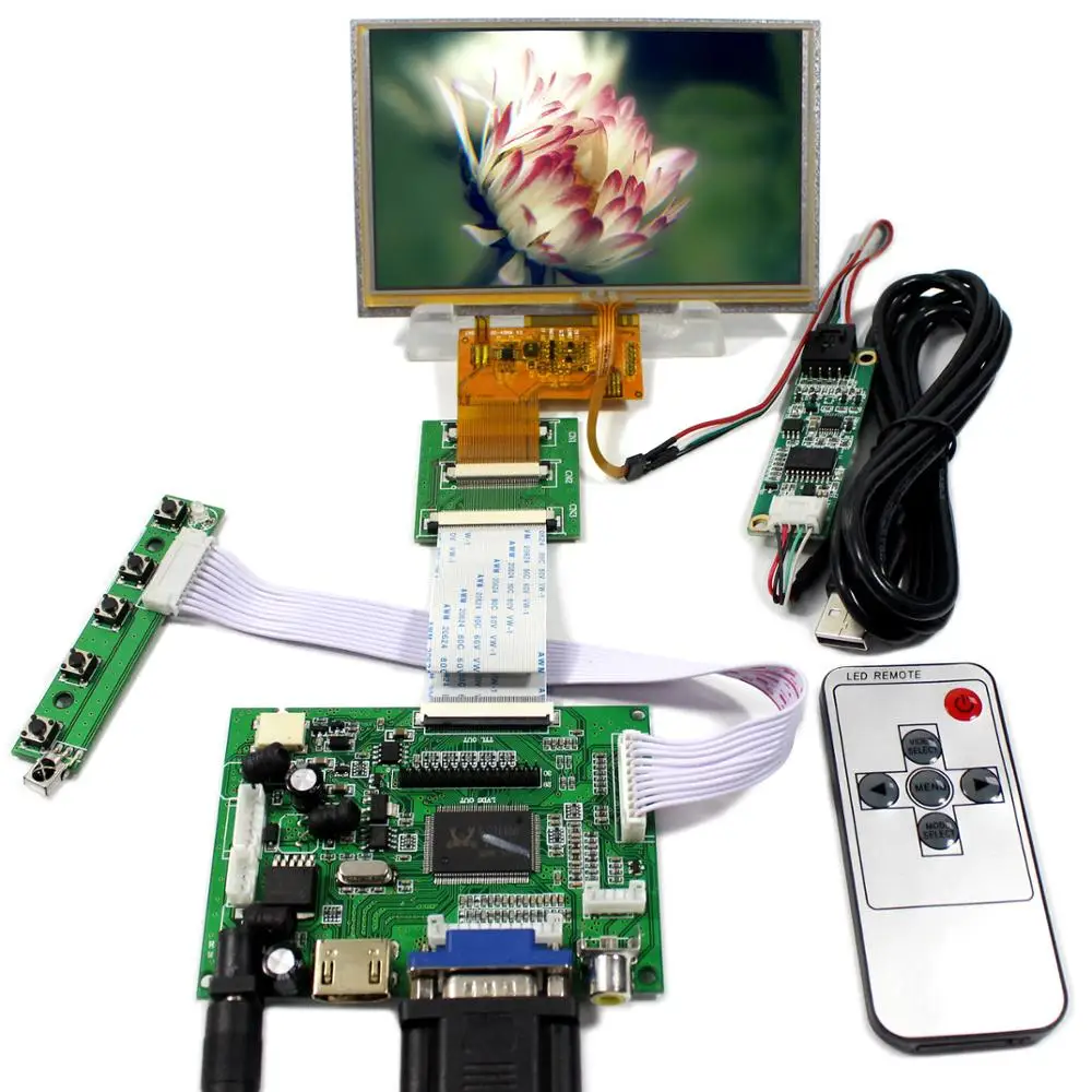 5 дюймов эта панель ЖК-дисплея с сенсорным экраном панель, VSTY2662V1 lcd-плата контроллера