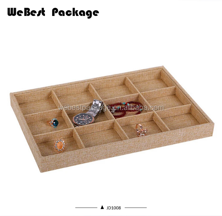Webest designs jewellery window display box elegent stackable optical ring display tray