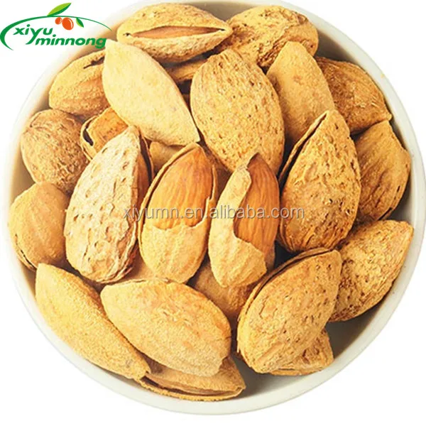 Chinese Premium Roasted and Salted Almond nuts with shell for sale